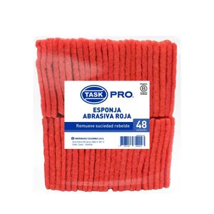 ESPONJA ABRASIVA ROJA X 48U