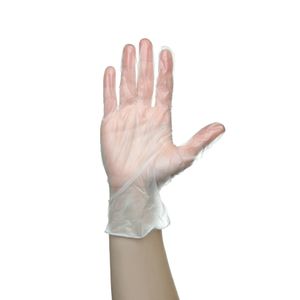 GUANTES DESECHABLES VINILO SIN POLVO X 100U